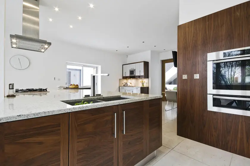 Stained Wood Cabinets