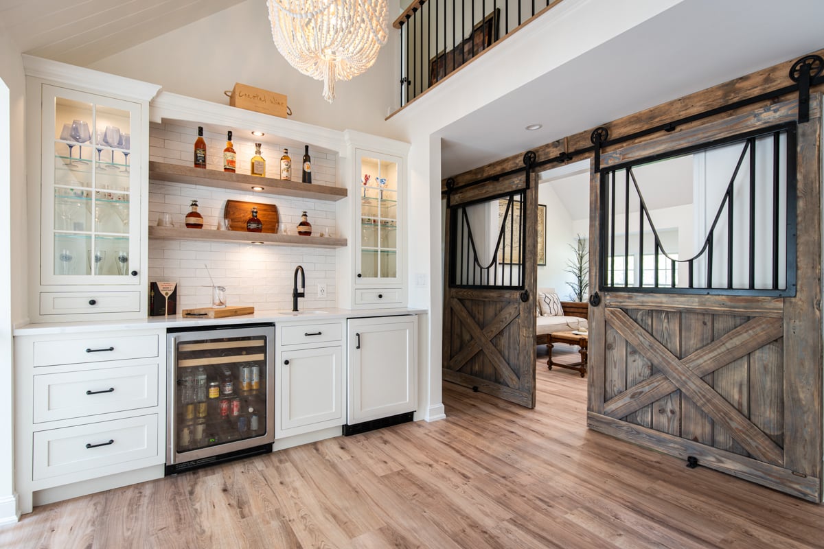 Traditional kitchen with custom cabinetry and granite counters