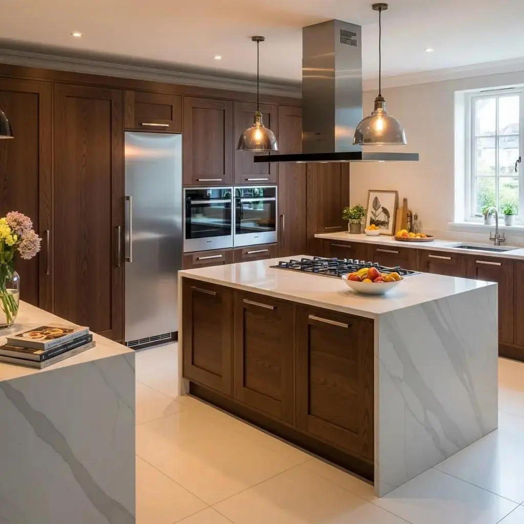 Premium kitchen cabinets in a modern kitchen setting, showcasing elegance and functionality
