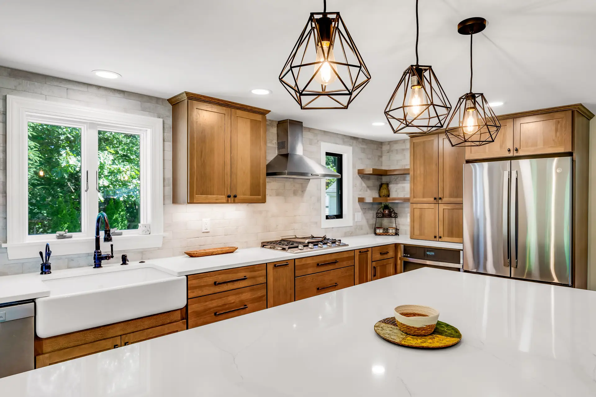 Custom kitchen cabinets designed for an Ipswich Massachusetts home