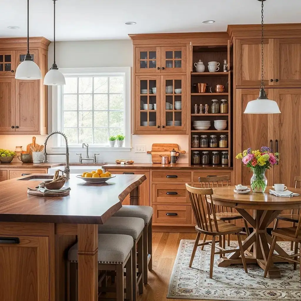 American made kitchen cabinets in a stylish kitchen setting, emphasizing quality and craftsmanship